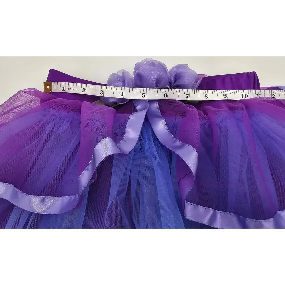 Weissman Dancewear Girl's Blue and Purple Flower Dance Tutu Skirt/Fairy Dress Up